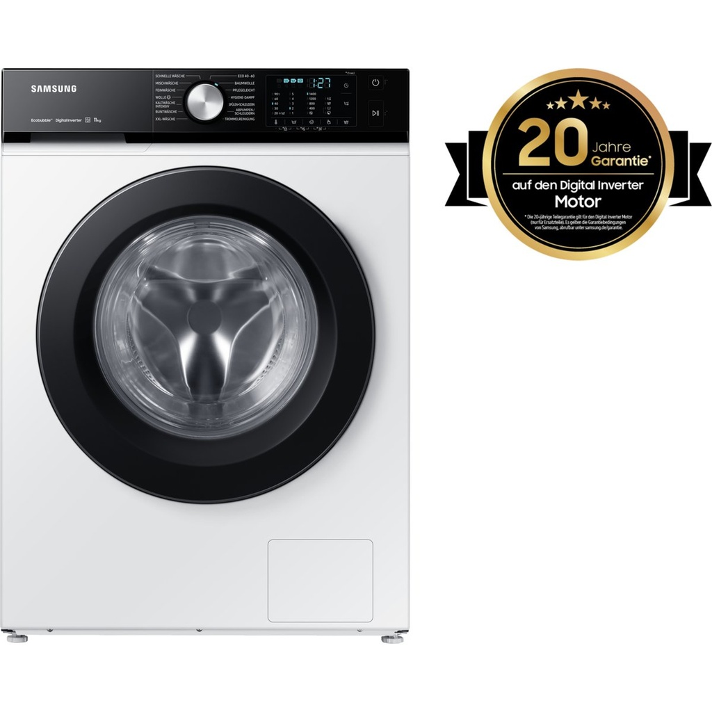 Samsung WW1TBBA049AEEG Washing Machine · 11 kg 1400 rpm Class A QuickDrive AI EcoBubble White