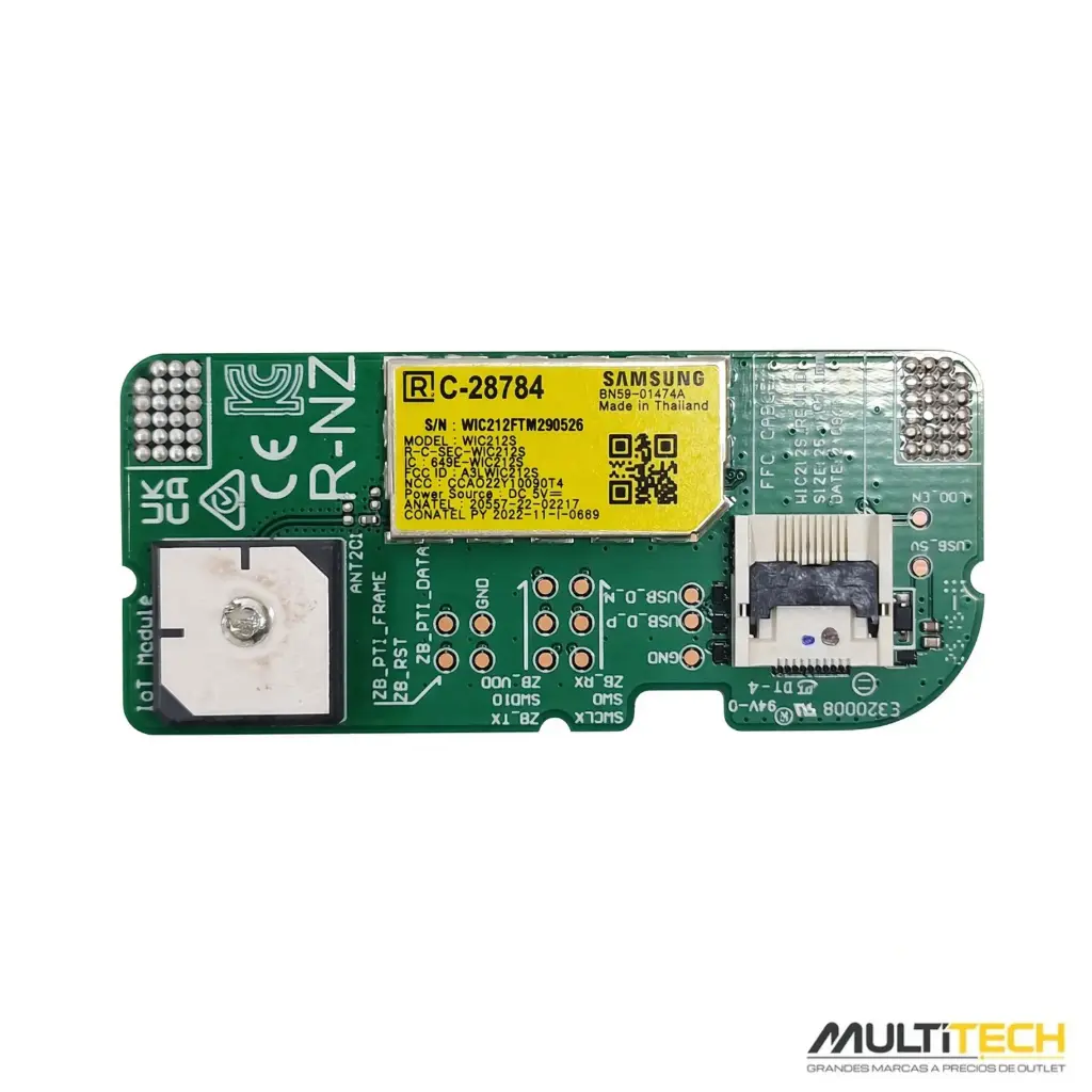 Modulo WiFi Bluetooth Samsung BN59-01474A WIC212S TV TQ75QN74FAT QN74F Neo QLED