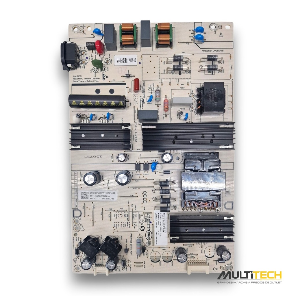 Fuente Alimentación Xiaomi 81-1350102000827A SHG7502E-248E P002-3D L75MB-FPEU 75