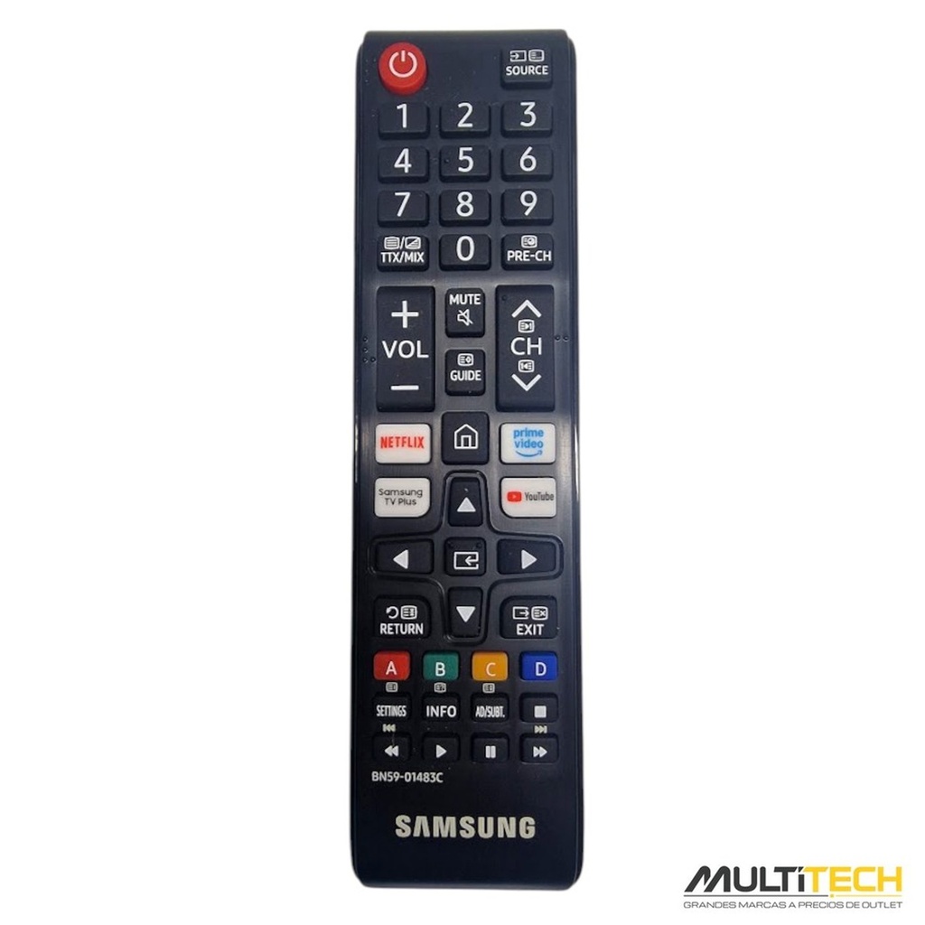 Genuine Samsung Remote Control BN59-01483C for QN90D, Q60D, Q7F and S90D – Netflix, Prime and YouTube