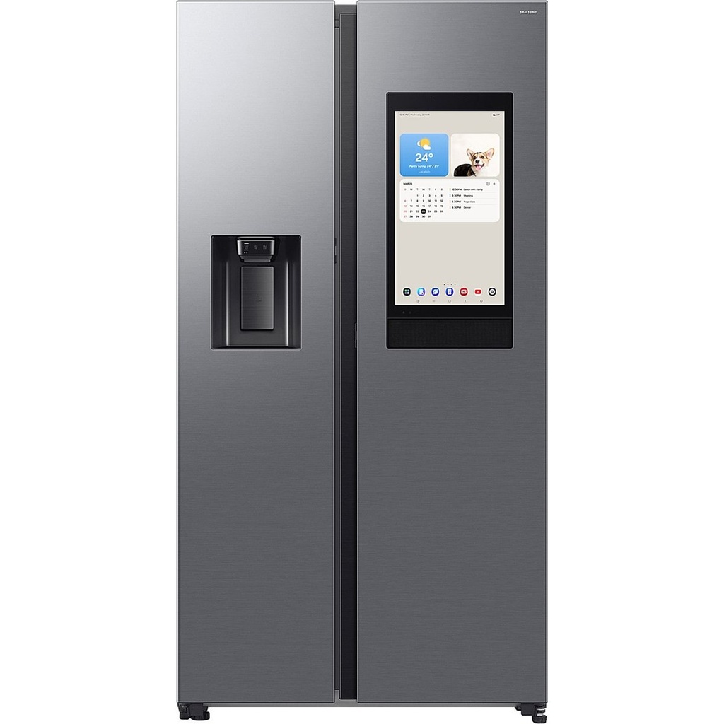 Samsung RS90F67BETEF American-style fridge · Series 9 614 L Class E SmartThings Dispenser Black