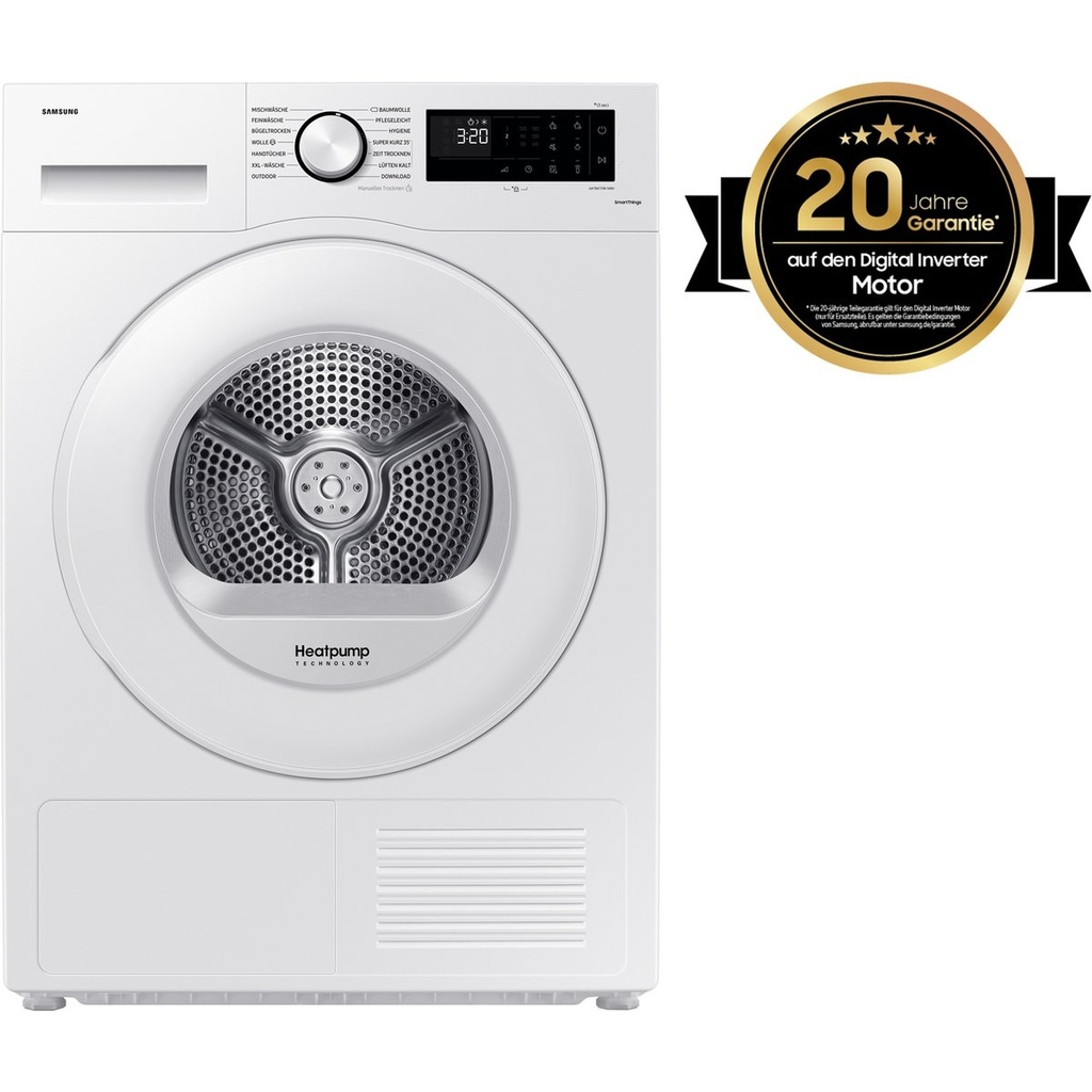Secadora Samsung DV80CGC2B0TEEG · Bomba de calor 8 kg Clase A+++ Blanco