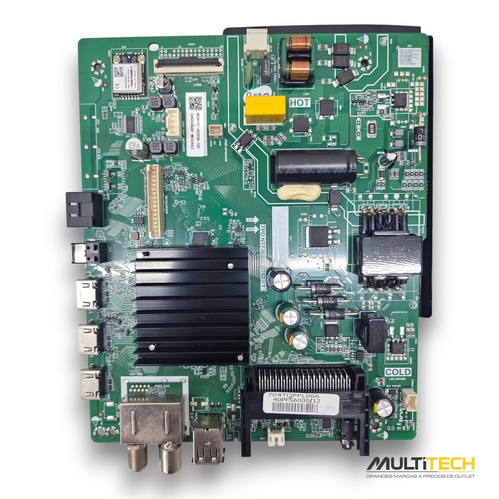 Placa Combo Main Fuente 704TQPPL066 TPD.NT72690 TV Philips 40PFS6000/12 40