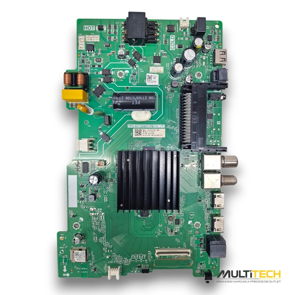 Placa Combo Main Fuente Hisense TPD.NT72690T.PB711 TV 32A5Q 32 Cero Horas