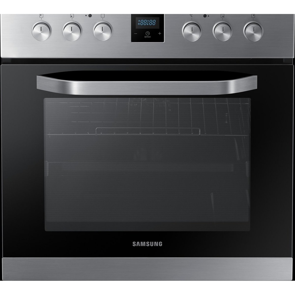Conjunto horno + placa vitrocerámica Samsung NB69R2301RS + NZ64R3525CK · 69 L Clase A · 60 cm · Grado C