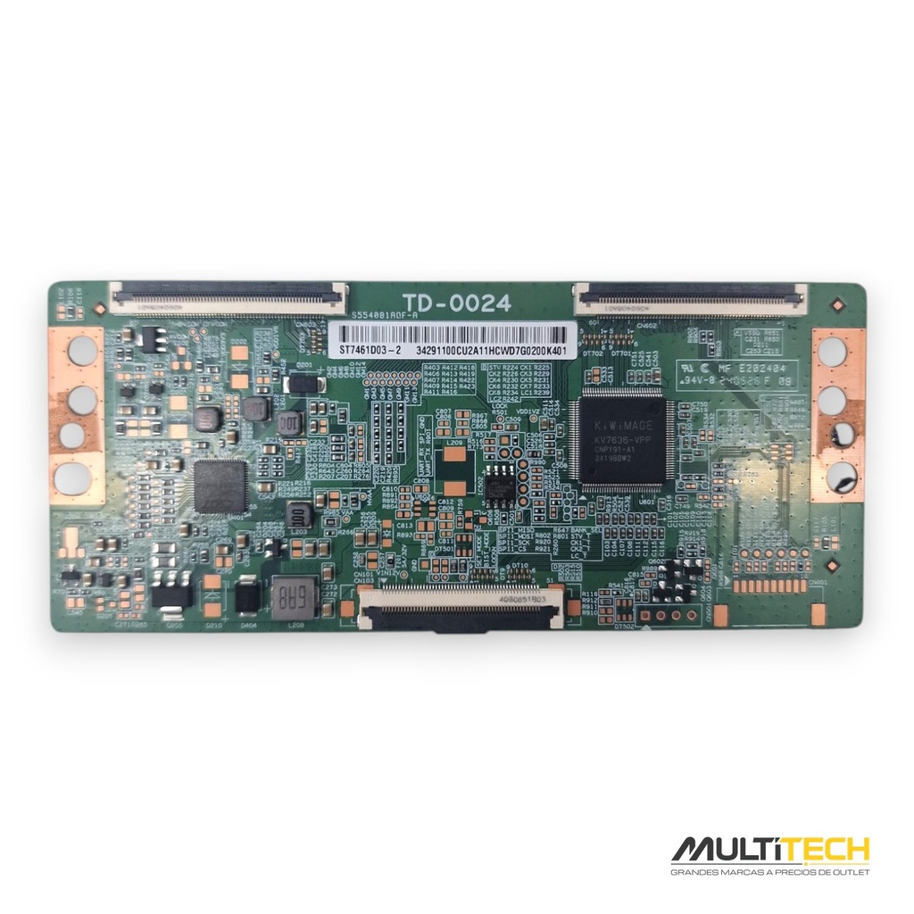 Placa T-CON Haier TD-0024 ST7461D03-2 TV H75Q800UX 75 Cero Horas