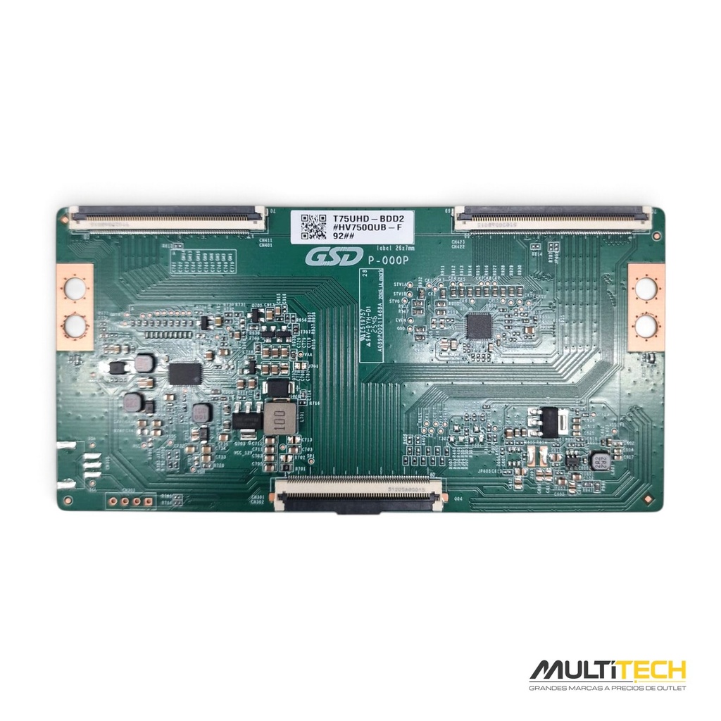 Placa T-CON Philips T75UHD-BDD2 HV750QUB TV 75PUS7810 75 Cero Horas