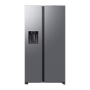 Samsung RS80F67KCTEF American-style fridge · 634 L, Class C, stainless steel dispenser