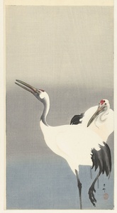 Dos grullas · Ohara Koson
