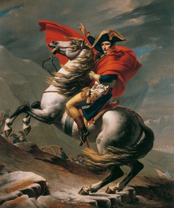 Napoleón cruzando los Alpes · David