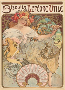 Biscuits Lefèvre-Utile · Mucha