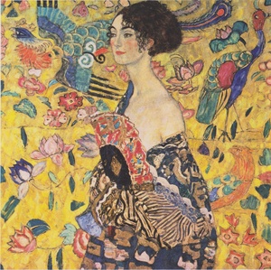 La dama con abanico · Klimt