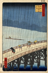 Lluvia repentina en Ohashi · Hiroshige