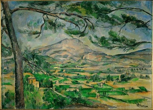 La montaña Sainte-Victoire · Cézanne