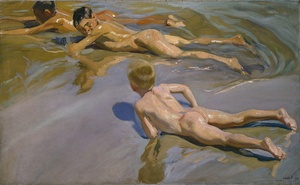 Niños en la playa · Sorolla