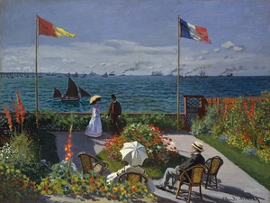 Jardín en Sainte-Adresse · Monet