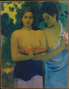 Dos mujeres tahitianas · Gauguin